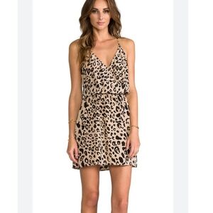 Rory Beca Silk Animal Print Mini Dress Size S